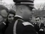 November 28, 1963 - Jacqueline Kennedy visits her husbands grave at Arlington