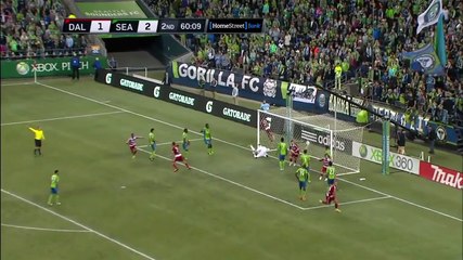 Michele Corner Kick Goal - FC Dallas vs Seattle Sounders - MLS 05-18-2013