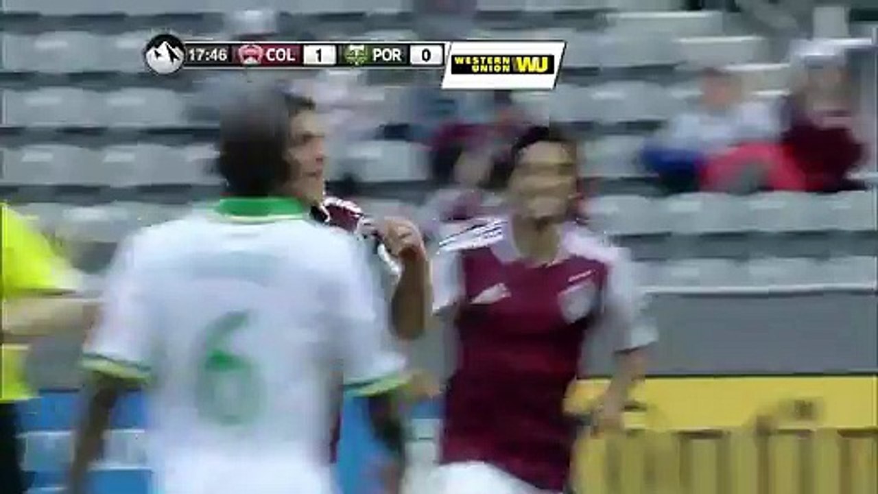 Dillon Powers Long Range Goal - Colorado Rapids vs Portland Timbers - MLS  03-30-2013