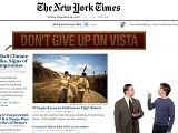 Apple Ad on The New York Times Website Front Page
