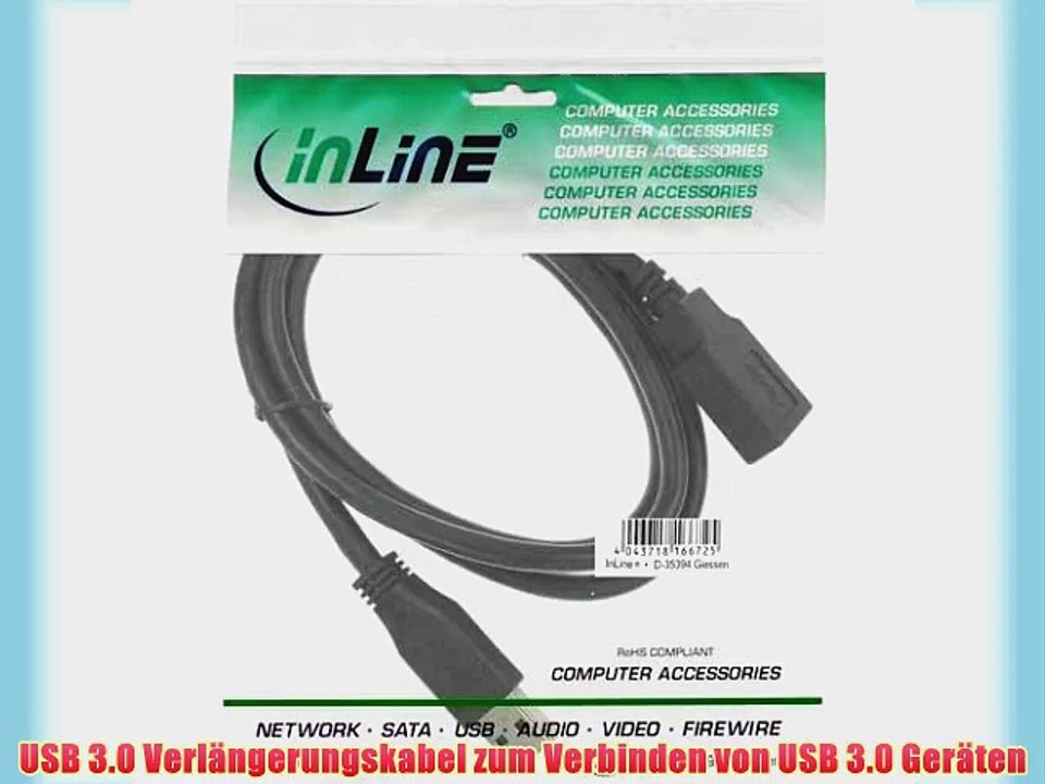 USB 3.0 Kabel Verl?ngerungskabel A Stecker / Buchse schwarz 15 m - 7 St?ck