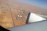 RIYADH CITY FROM BOEING 747 AND LANDING INTERNATIONAL AIRPORT