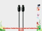 PerfectHD Toslink Kabel optisch Stecker-Stecker Durchmesser 22mm - 10 Meter - 7 St?ck