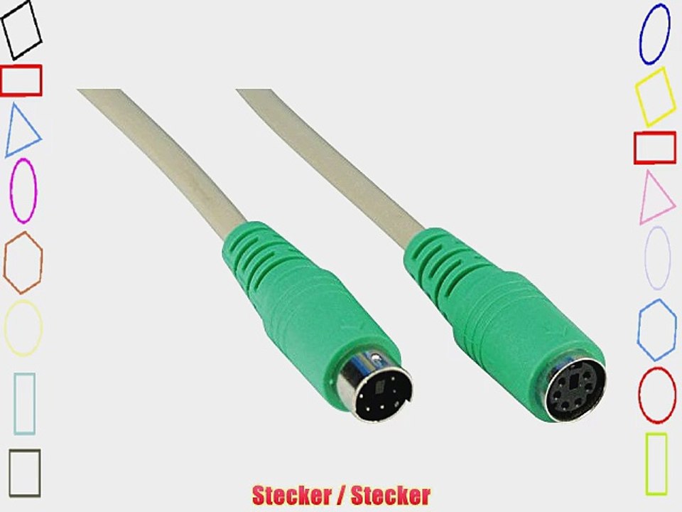 Premium PS/2 Kabel PS / 2 Kabel mDIN6 / Stecker - mDIN6 / Stecker 2.0 m Stecker violett - 10