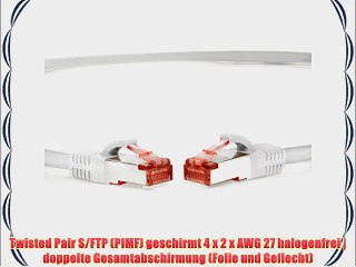 TPFNet (5er PACK) 5m CAT.6 - CAT6 Premium Ethernet LAN Patchkabel SFTP DOPPELT GESCHIRMT |