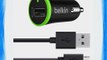 Belkin Universal KfZ-Ladeger?t mit Micro-USB-Sync-/Ladekabel (10 Watt/2.1 A) schwarz
