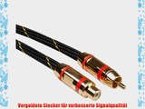 ROLINE GOLD Cinch-Verl?ngerungskabel simplex Stecker - Buchse rot 10m