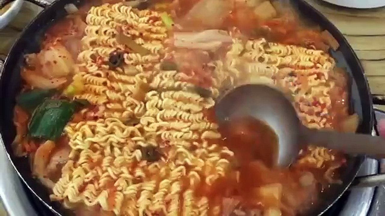 Korean Food Kimchi Soup called 김치찌개