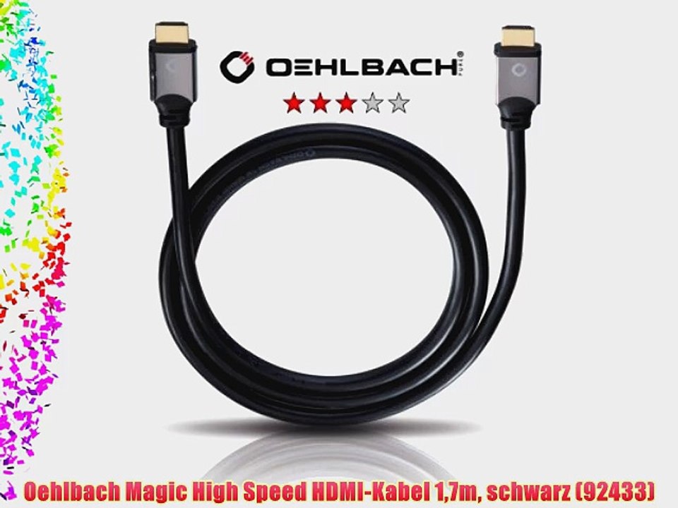 Oehlbach Magic High Speed HDMI-Kabel 17m schwarz (92433)