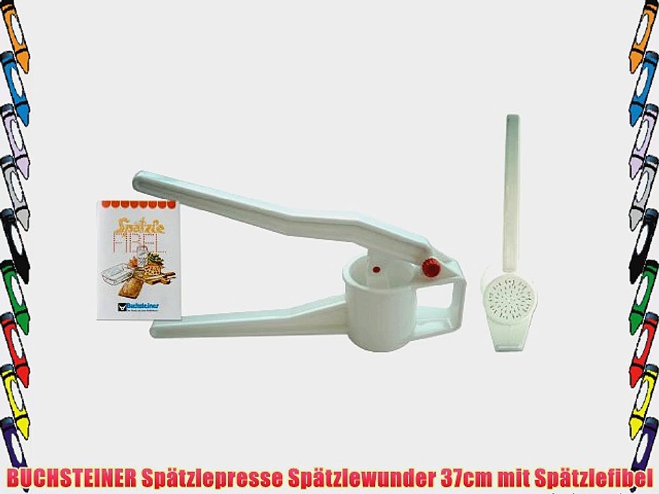 BUCHSTEINER Sp?tzlepresse Sp?tzlewunder 37cm mit Sp?tzlefibel