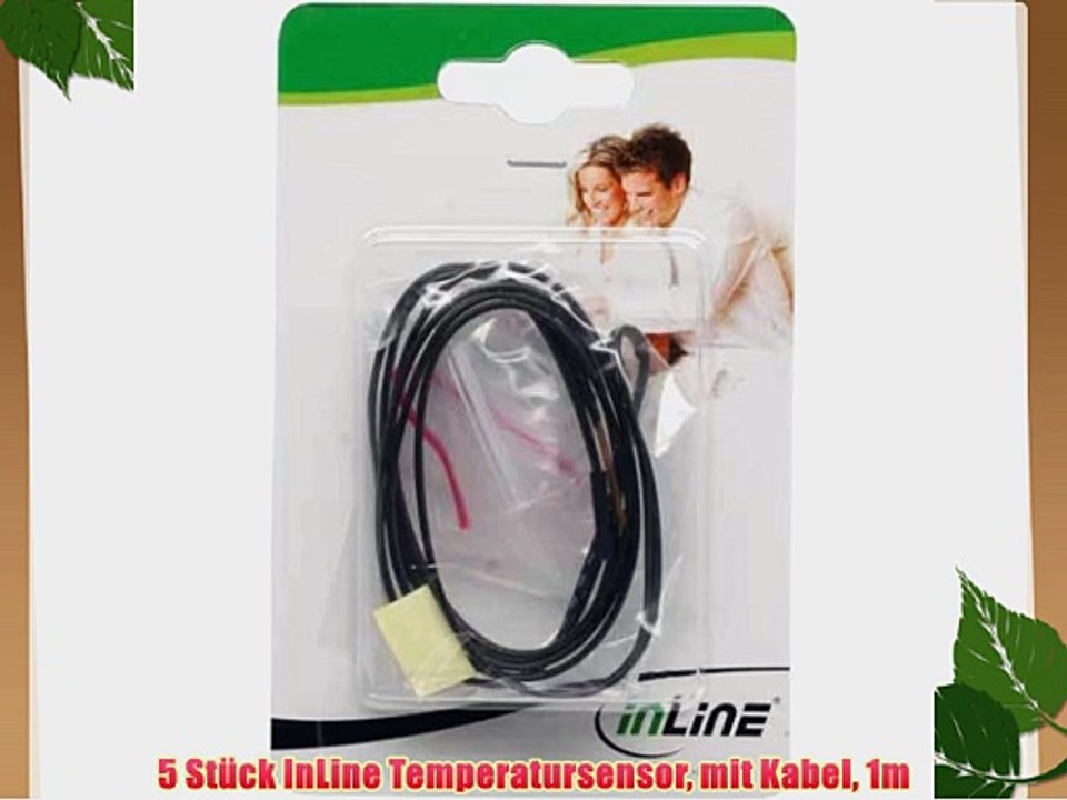 5 St?ck InLine Temperatursensor mit Kabel 1m