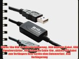 BIGtec 10m USB 2.0 aktiv Verl?ngerung  USB Repeater Kabel  USB Signalverst?rker  USB Extension