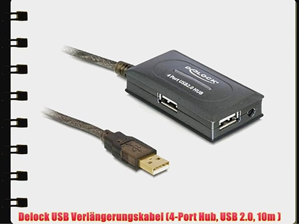 Delock USB Verl?ngerungskabel (4-Port Hub USB 2.0 10m )