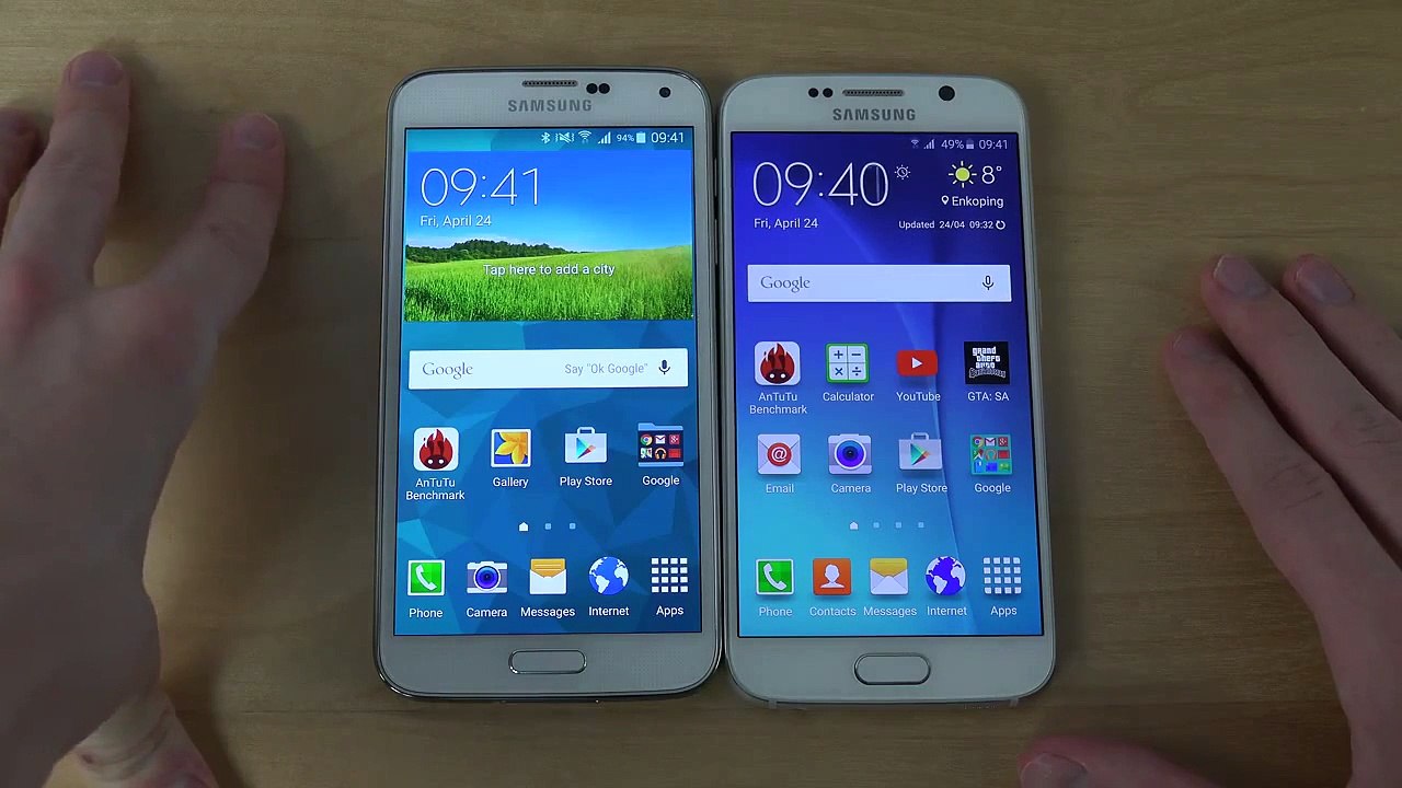Metro PCS Samsung Galaxy S6 vs S5 + Phone Review + 4k Video & Game Test