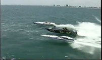 Small boat jumps BIG WAVE Pantera Boats Offshore Race