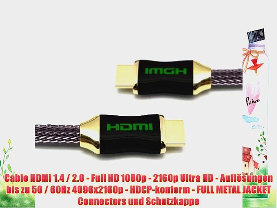 LCS - ORION EVO - 10M - UHD 4K - Kabel 2.0 / 1.4a kompatibel - FULL METAL JACKET CONNECTORS