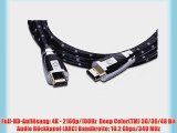 Oehlbach XXL? Carb Connect 170  High-Speed-HDMI?-Kabel mit Ethernet  schwarz / grau  1.70 m