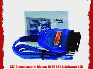 KFZ-Diagnoseger?t Diamex DX35 OBD2 Software USB