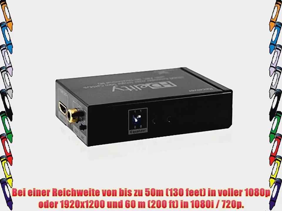 HDelity HDMI Extender with BI Directional IR ARC (Coax and SPDIF) with Local Out - EDID RJ45