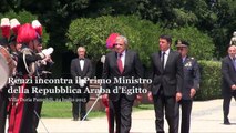 Renzi incontra il Primo Ministro della Repubblica Araba d’Egitto
