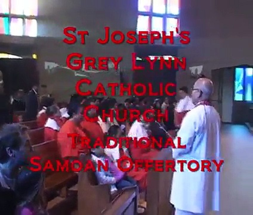 Catholic Samoan Offertory (Taulaga) St. Joseph's Grey Lynn, Auckland, New Zealand
