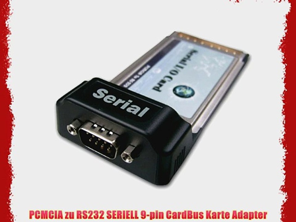 PCMCIA zu RS232 SERIELL 9-pin CardBus Karte Adapter