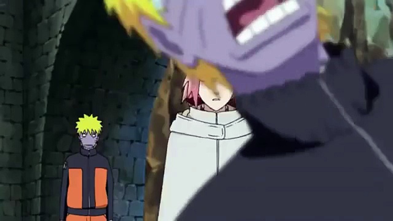 Funny NaruSaku moment - Naruto faints from Sakura's poison Kunai