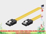 Wentronic HDD S-ATA Kabel 15GBs/3GBs/6GBs (S-ATA L-Type auf L-Type) 05m (20 St?ck)