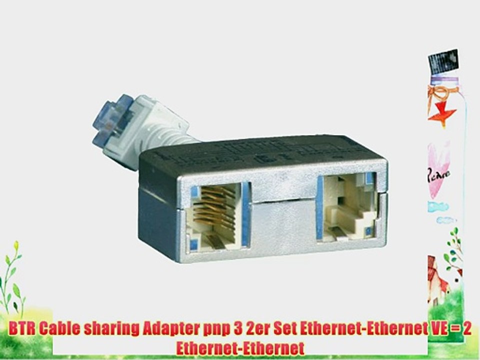 BTR Cable sharing Adapter pnp 3 2er Set Ethernet-Ethernet VE = 2 Ethernet-Ethernet