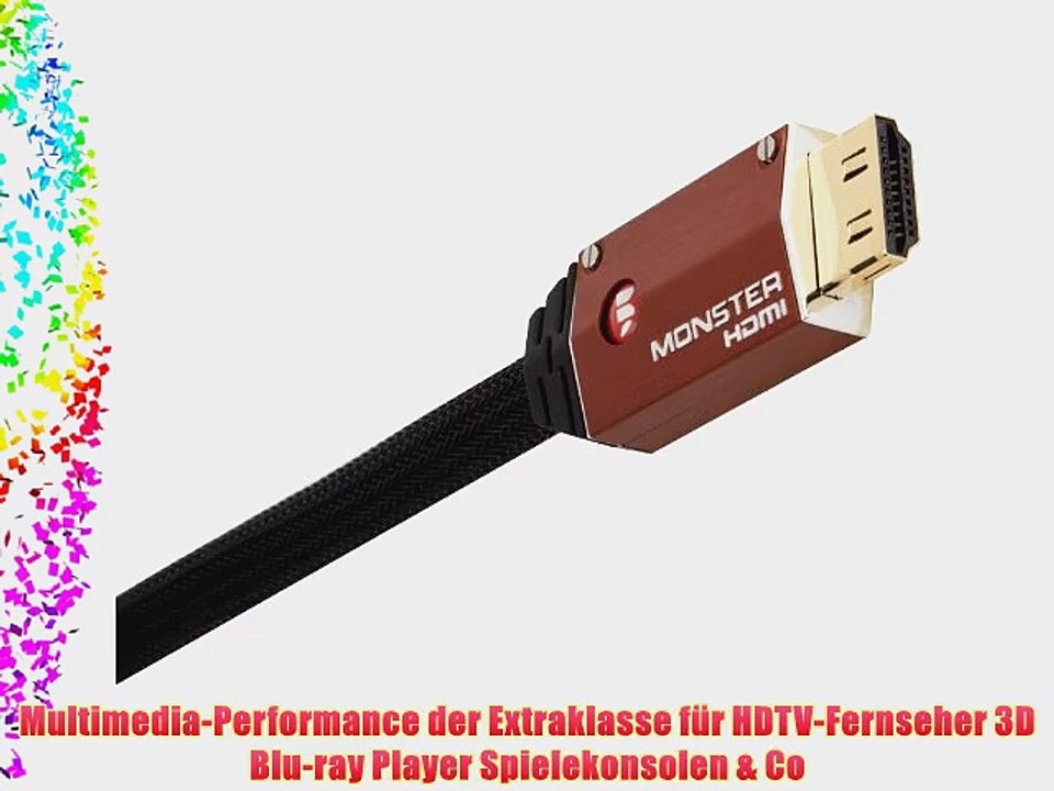 Monster Ultra High Speed HDMI Kabel 1000HDEXS mit Ethernet (1 Meter) 3D-f?hig