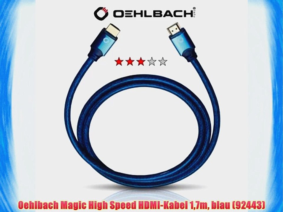 Oehlbach Magic High Speed HDMI-Kabel 17m blau (92443)