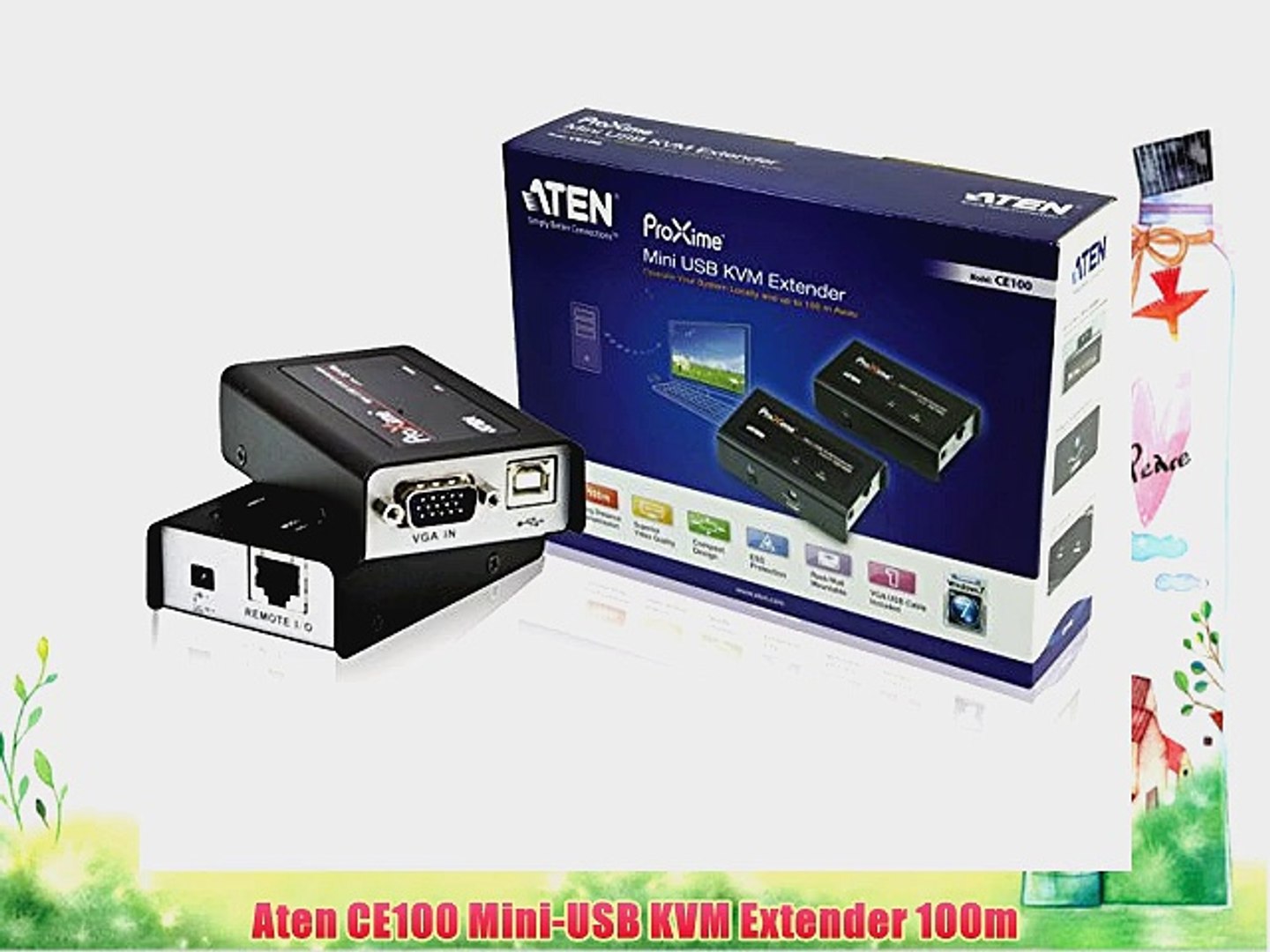 Aten CE100 Mini-USB KVM Extender 100m - video Dailymotion