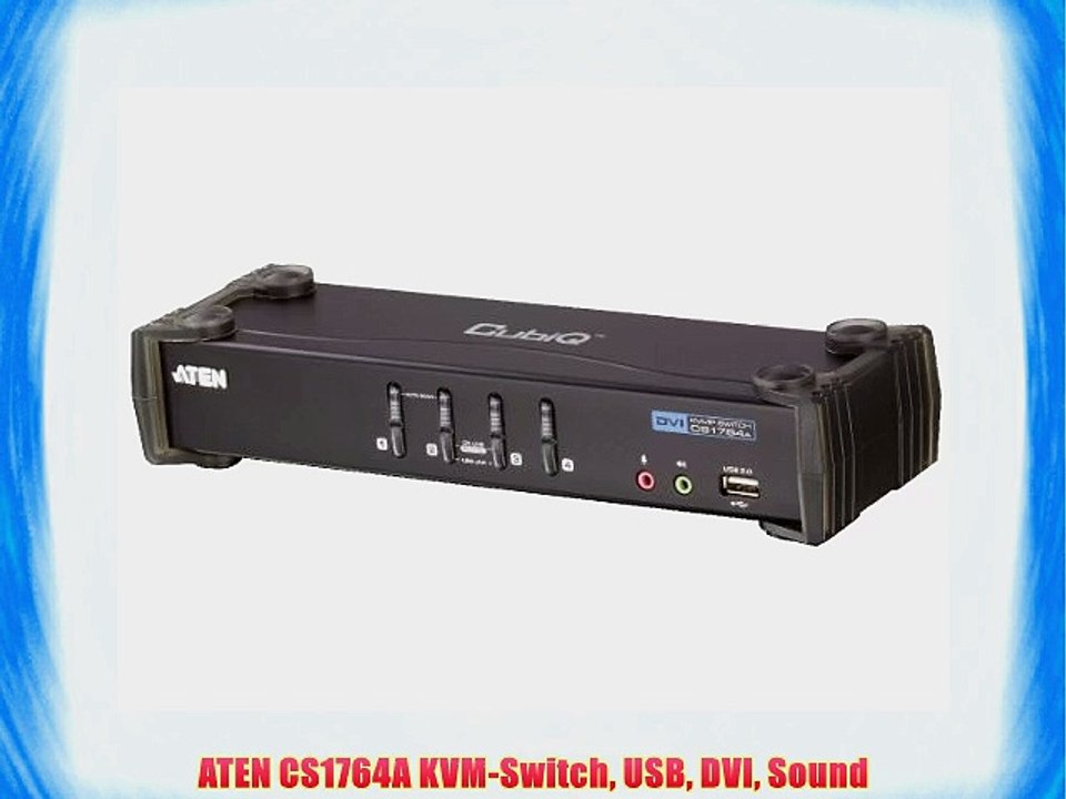 ATEN CS1764A KVM-Switch USB DVI Sound