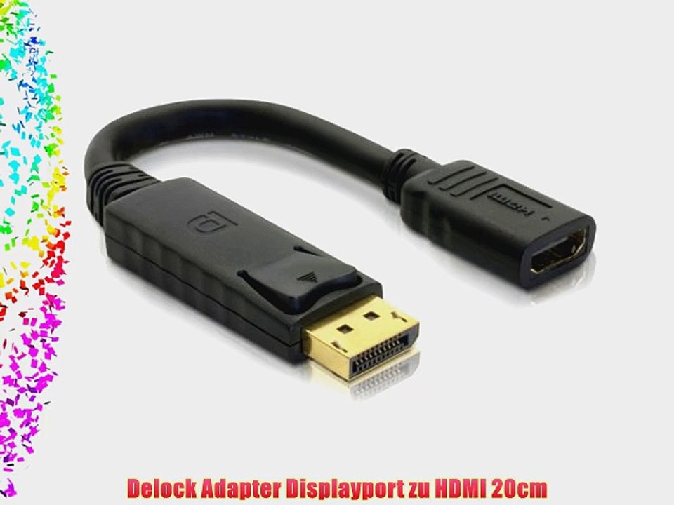 Delock Adapter Displayport zu HDMI 20cm