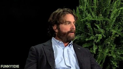 Zach-Galifianakis asking Crazy and funny question from Justin Bieber