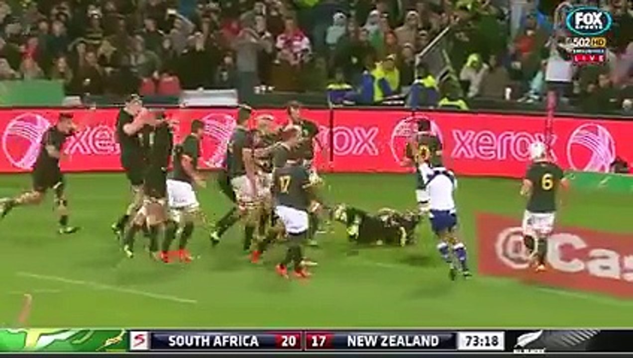 Rugby Championship - All Blacks - l'essai de Richie McCaw face aux Springboks