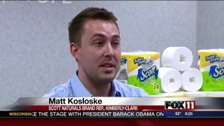 Tubeless toilet paper developed by Kimberly-Clark