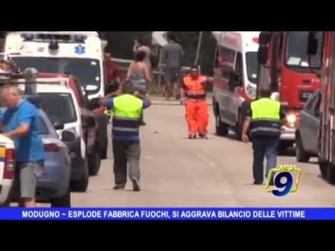 MODUGNO | Esplode fabbrica fuochi, si aggrava il bilancio delle vittime