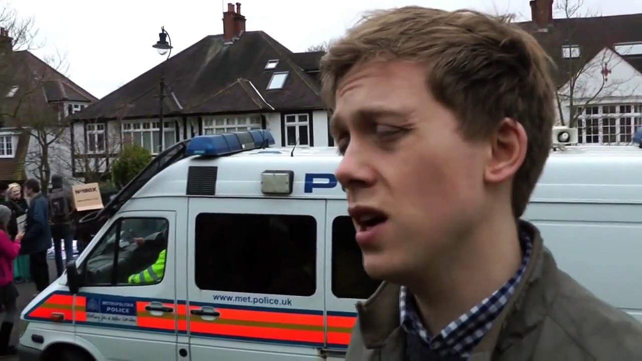 UK Uncut Bedroom Tax protest: Owen Jones interview
