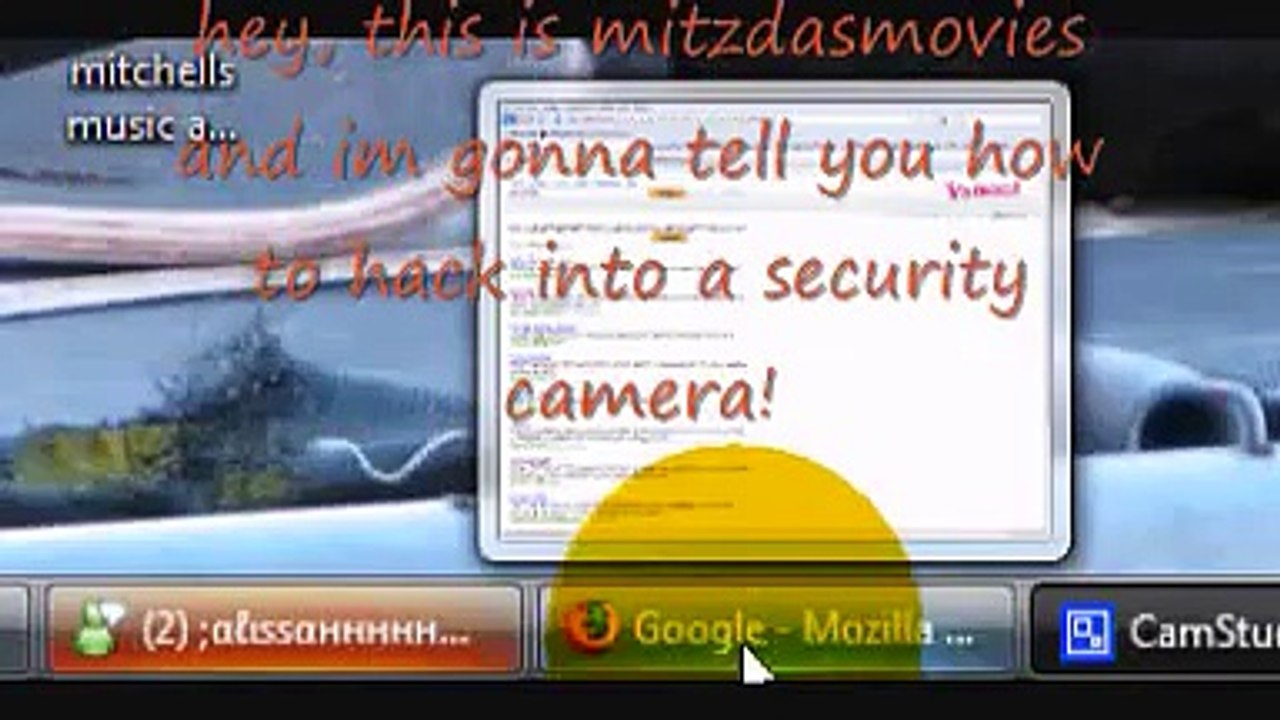 how to hack a security camera!