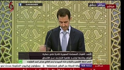الأسد : نشكر الشقيقة إيران والصديقة روسيا والصين الوفية والمقاومة اللبنانية