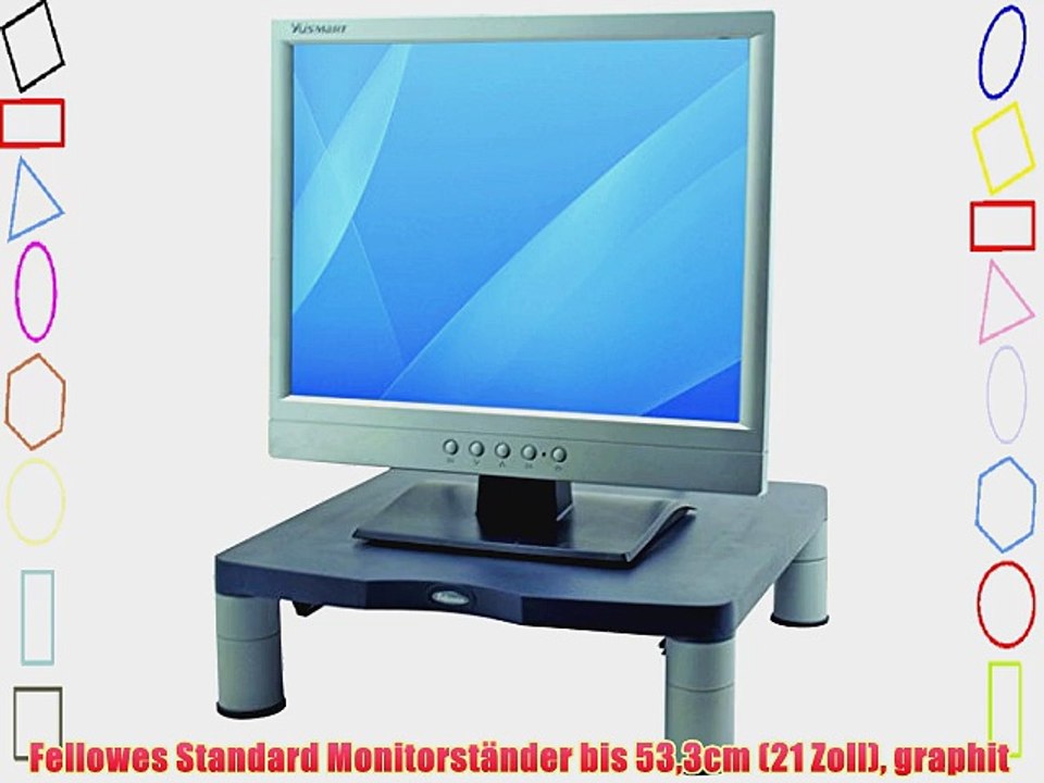 Fellowes Standard Monitorst?nder bis 533cm (21 Zoll) graphit?