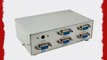 4 Fach Port VGA Splitter PC Monitor Display Signal Verteiler