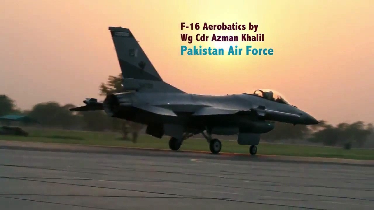 In Cockpit Video Pakistan Air Force F16 Fighter Plane
