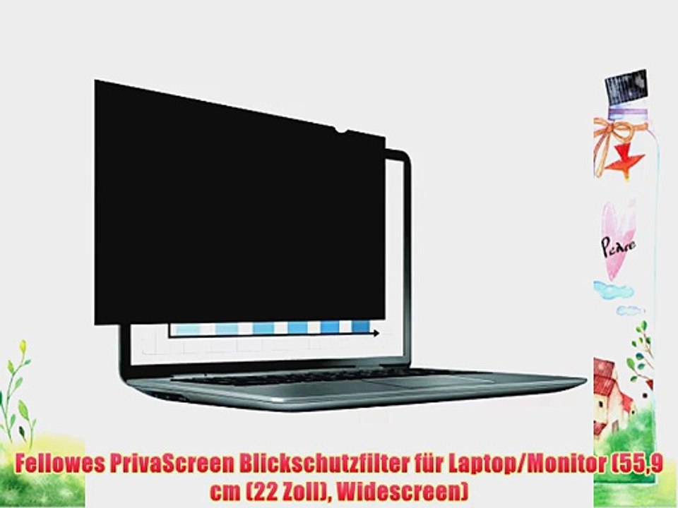 Fellowes PrivaScreen Blickschutzfilter f?r Laptop/Monitor (559 cm (22 Zoll) Widescreen)