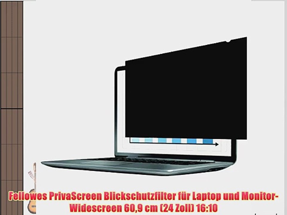Fellowes PrivaScreen Blickschutzfilter f?r Laptop und Monitor-Widescreen 609 cm (24 Zoll) 16:10