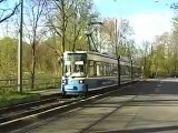 München: Aufnahmen von Straßenbahnen des Typs R2.2 auf der Linie 17