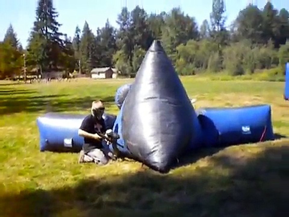 Kids play speedball.