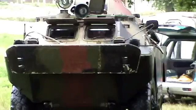 BRDM-2 БРДМ AMFIBIA Skok do wody прыжок в воду