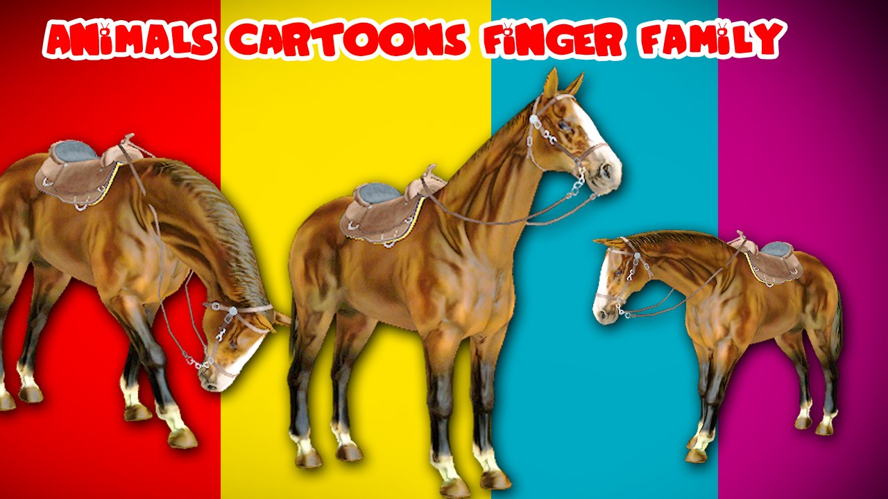 Animals Cartoons Finger Family Children Nursery Rhymes | Animals Finger Family Rhymes for Children